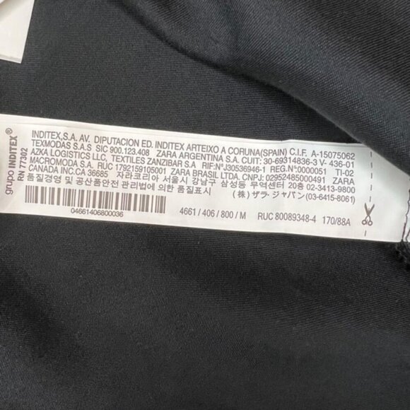 NWT ZARA Satin Crop Top One Shoulder Asymmetric Chain‎ Strap 4661/406/800 Sz XS - Picture 12 of 14